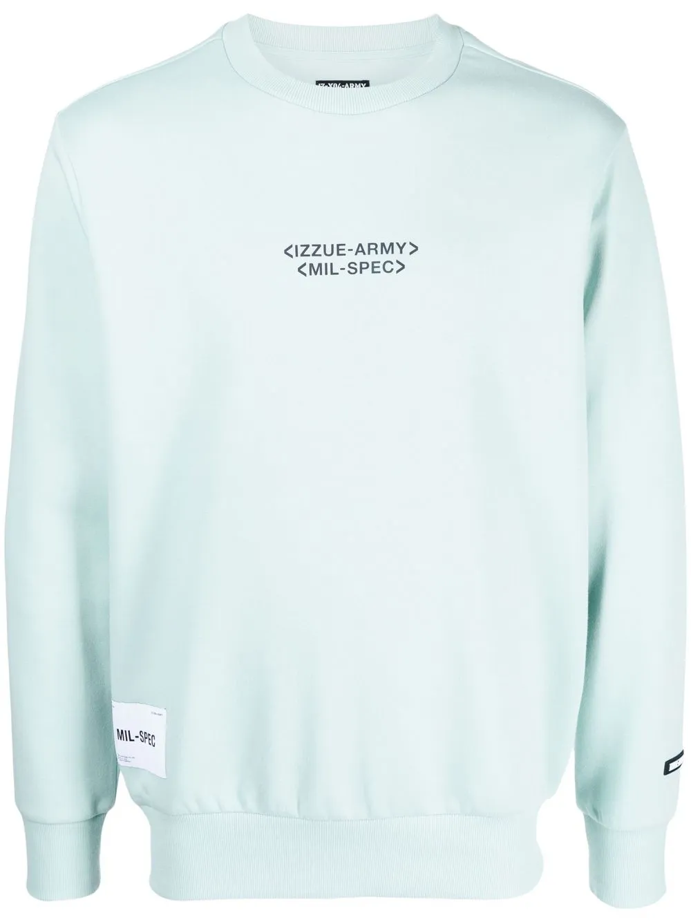 

izzue sudadera con logo estampado - Verde