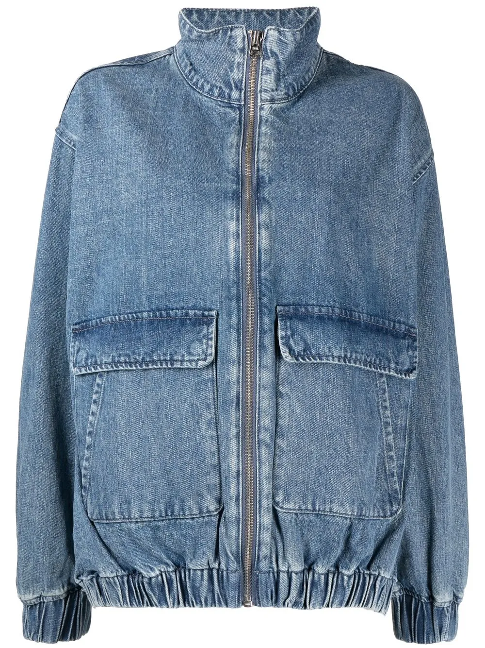 

izzue denim zipped jacket - Blue