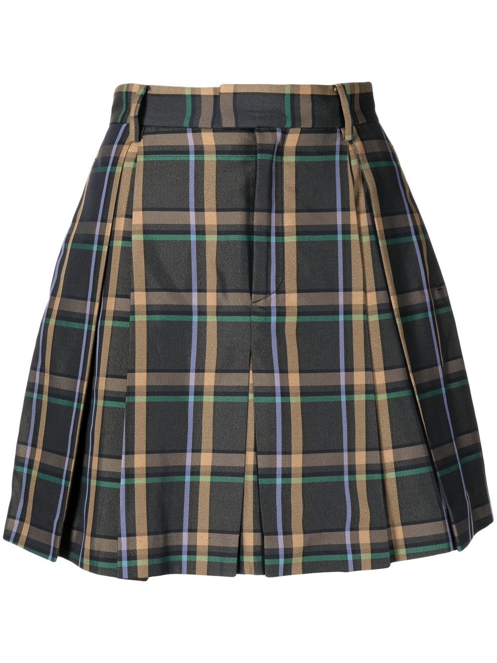 BAPY BY *A BATHING APE® checked pleated skirt - Multicolour