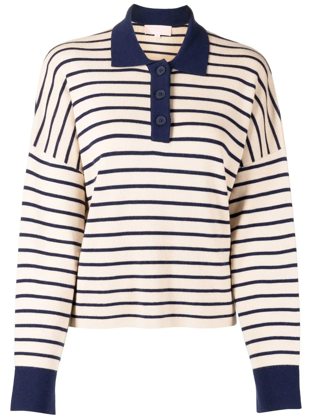 

BAPY BY *A BATHING APE® striped knitted polo shirt - Brown