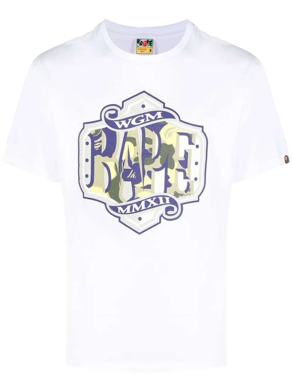 

A BATHING APE® playera con estampado gráfico - Blanco