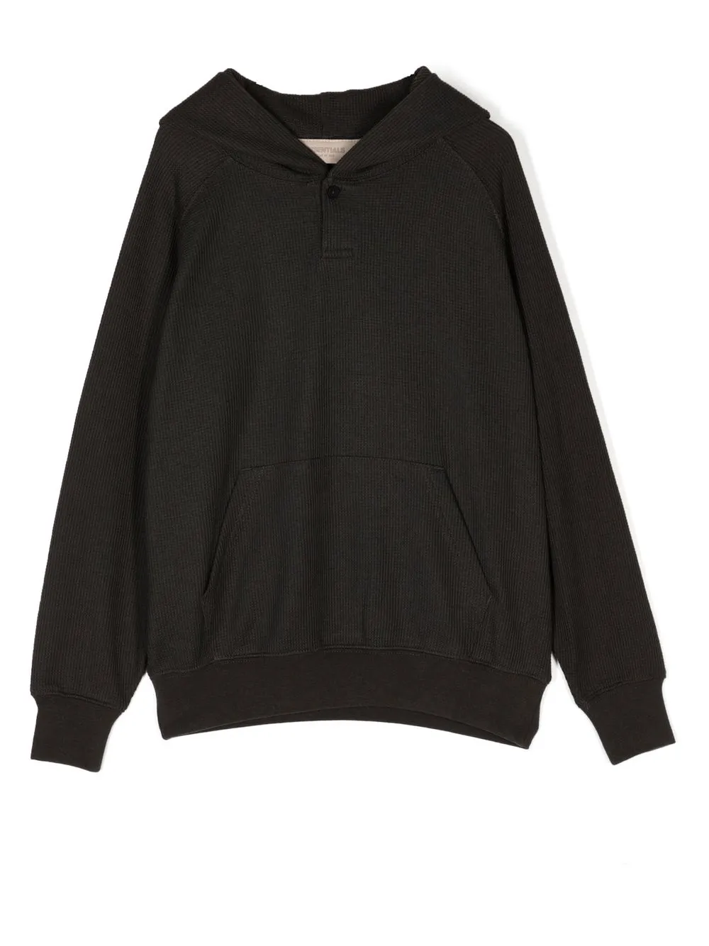 

FEAR OF GOD ESSENTIALS waffle-effect hoodie - Black