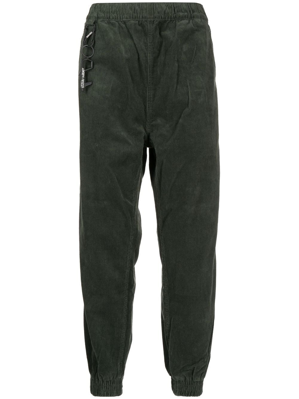 izzue corduroy four-pocket slim trousers - Green