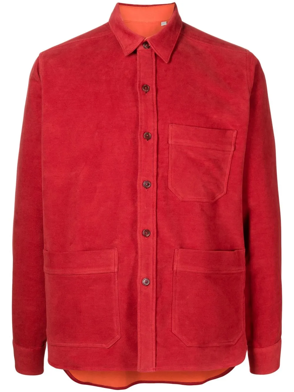 

Paul Smith cotton shirt jacket - Red