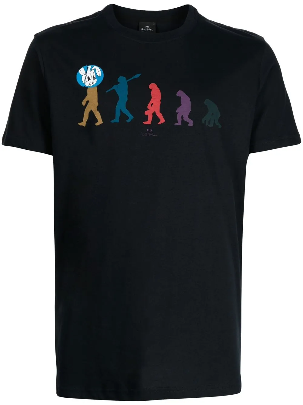 

PS Paul Smith playera con estampado Evolution of Rabbit - Negro