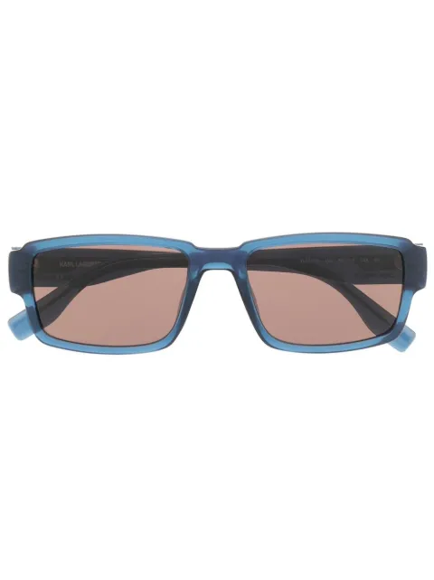 Karl Lagerfeld rectangle-frame logo-print sunglasses