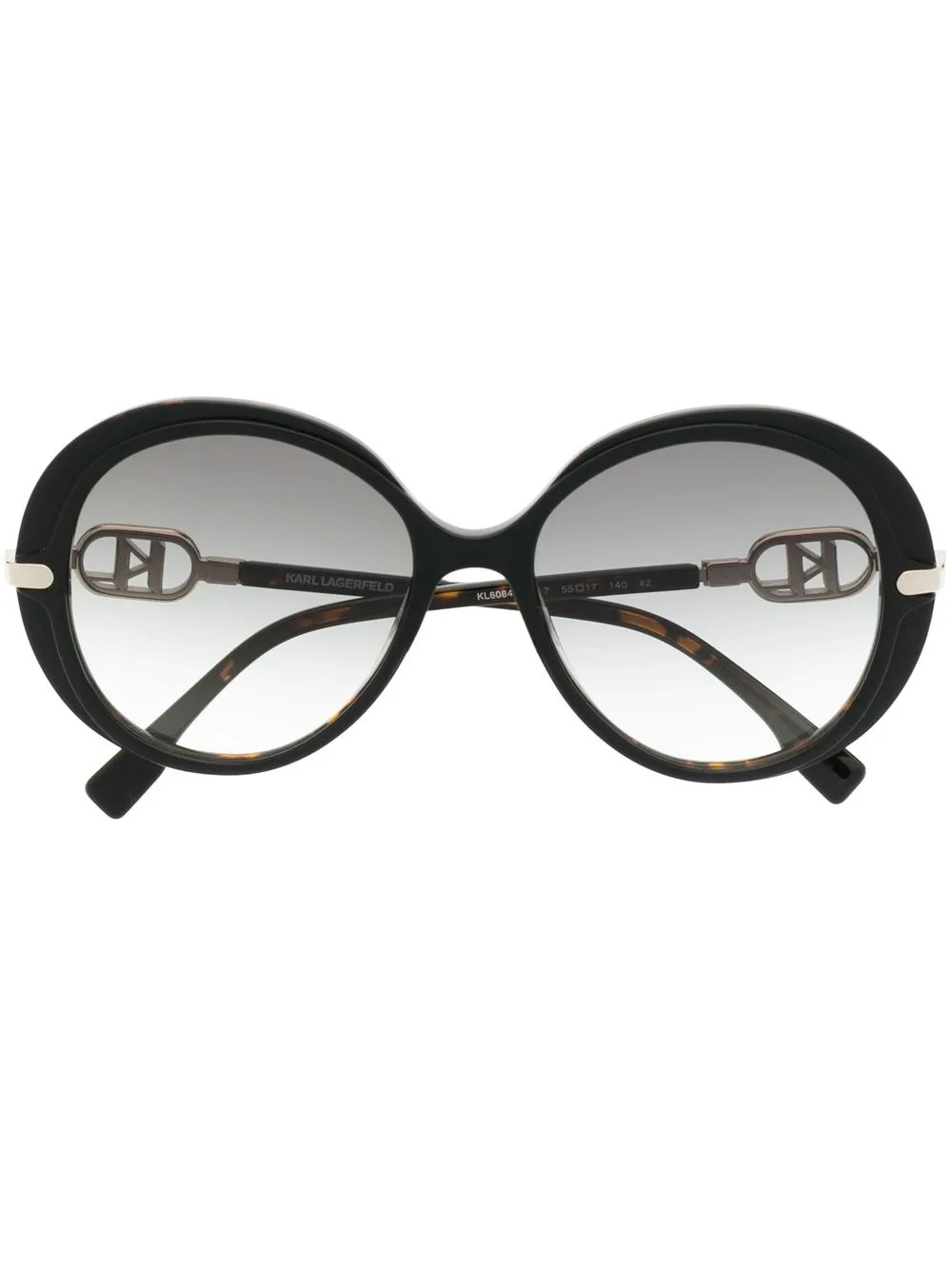 

Karl Lagerfeld lentes de sol con armazón redonda - Marrón