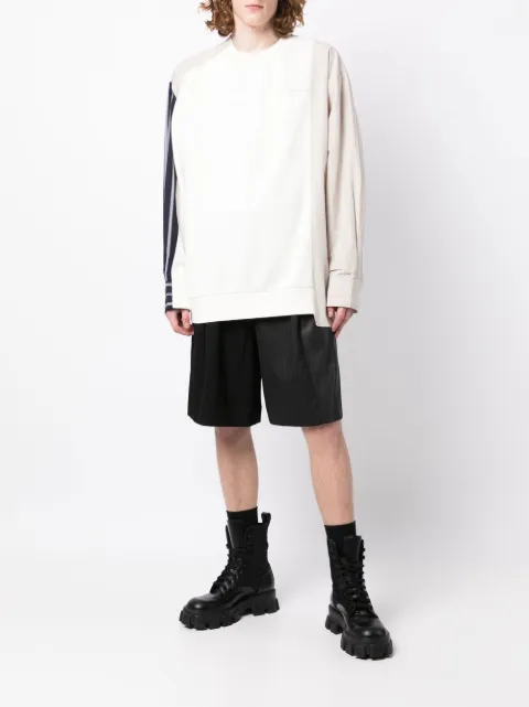 Feng Chen Wang sudadera con panel de camisa