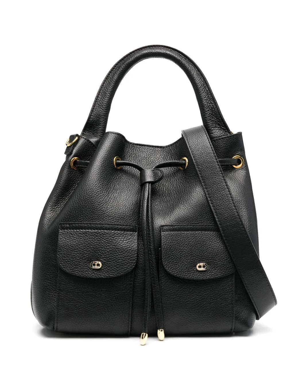 

Dee Ocleppo bolsa bucket con bolsillo de solapa - Negro