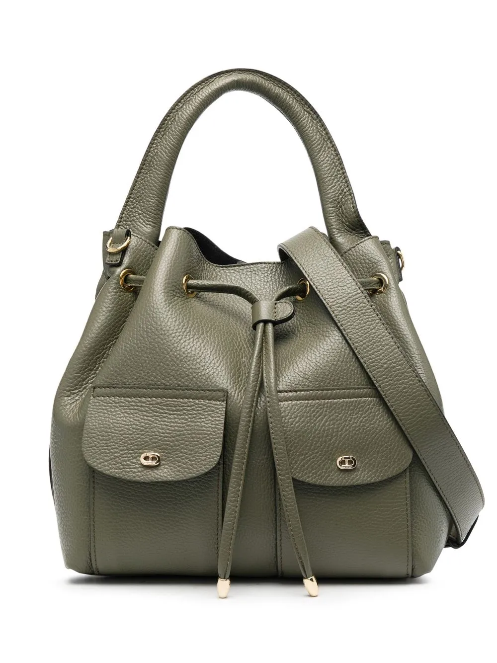 

Dee Ocleppo bolsa bucket con bolsillo de solapa - Verde