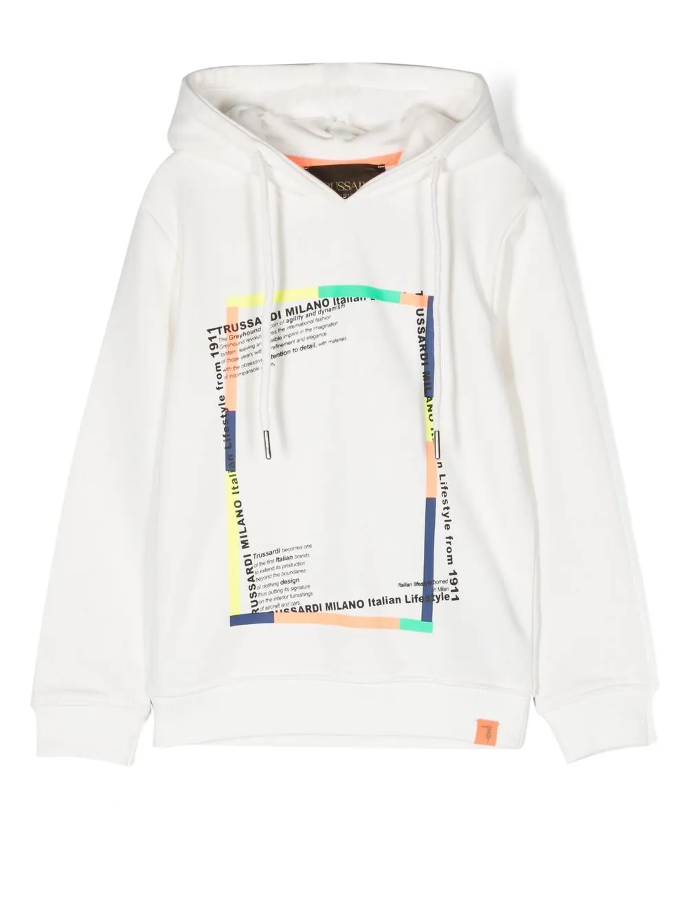 

TRUSSARDI JUNIOR graphic-print cotton T-Shirt - White