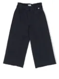 Il Gufo elasticated wide-leg trousers - Blue