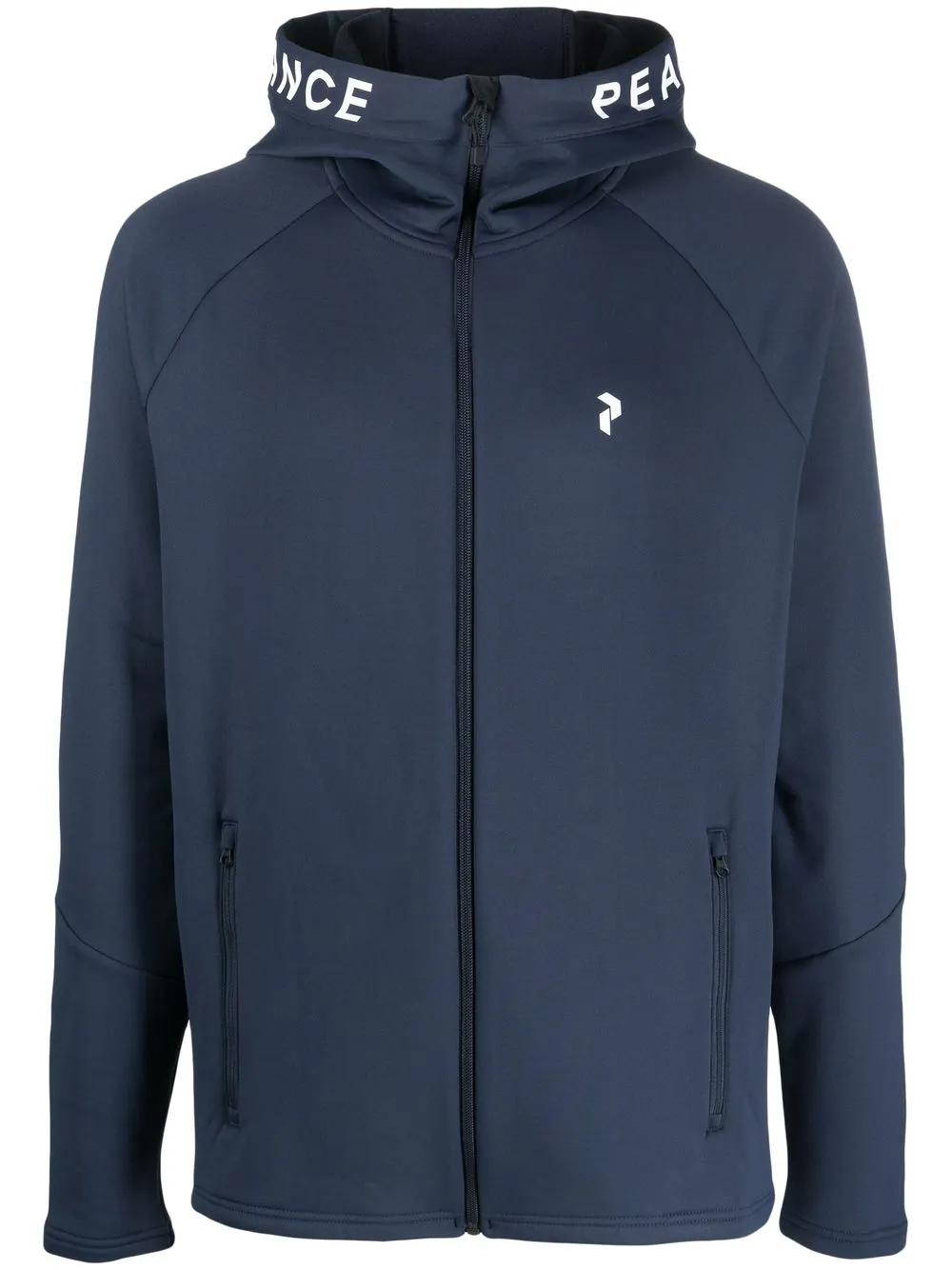 

Peak Performance logo-print zipped hoodie - Blue