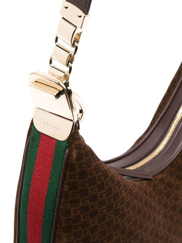 Gucci monogram hot sale hobo bag