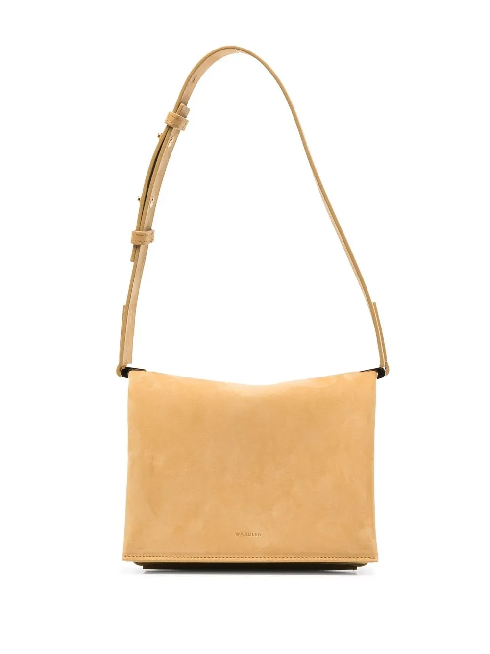 

Wandler Uma box suede shoulder bag - Yellow