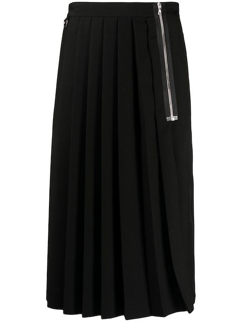Undercover layered kilt trousers