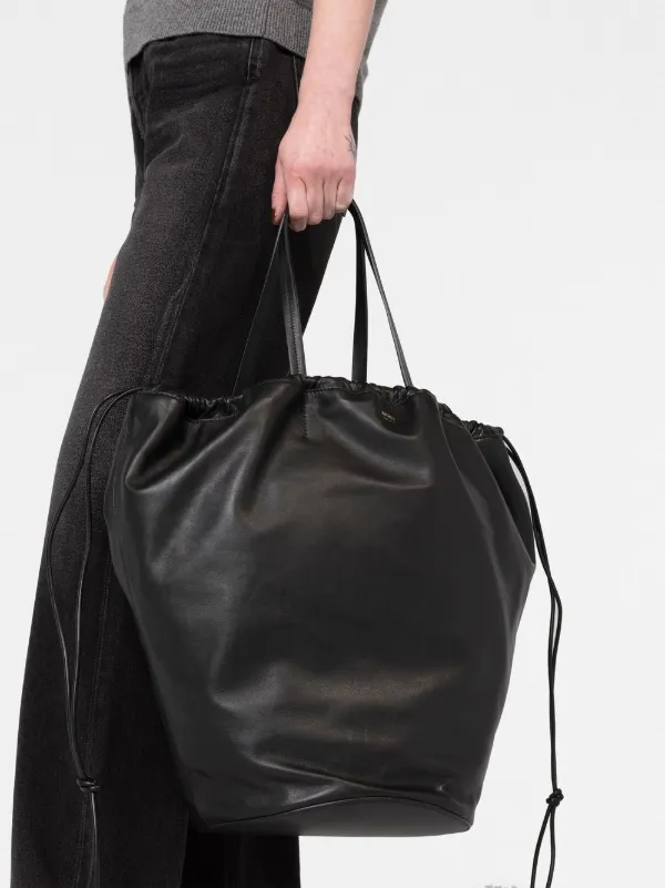 KHAITE Osa Leather Drawstring Tote Bag - Farfetch