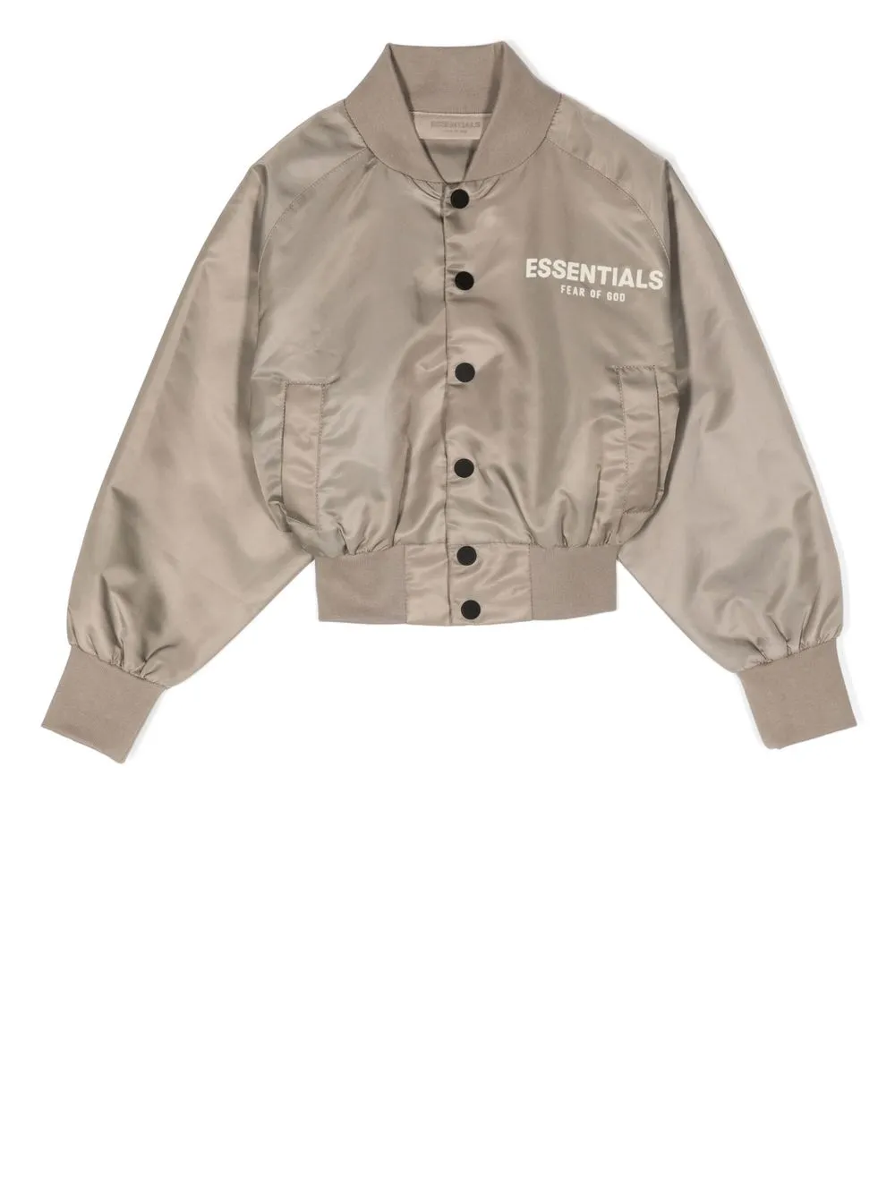 

FEAR OF GOD ESSENTIALS chest logo-print bomber jacket - Green