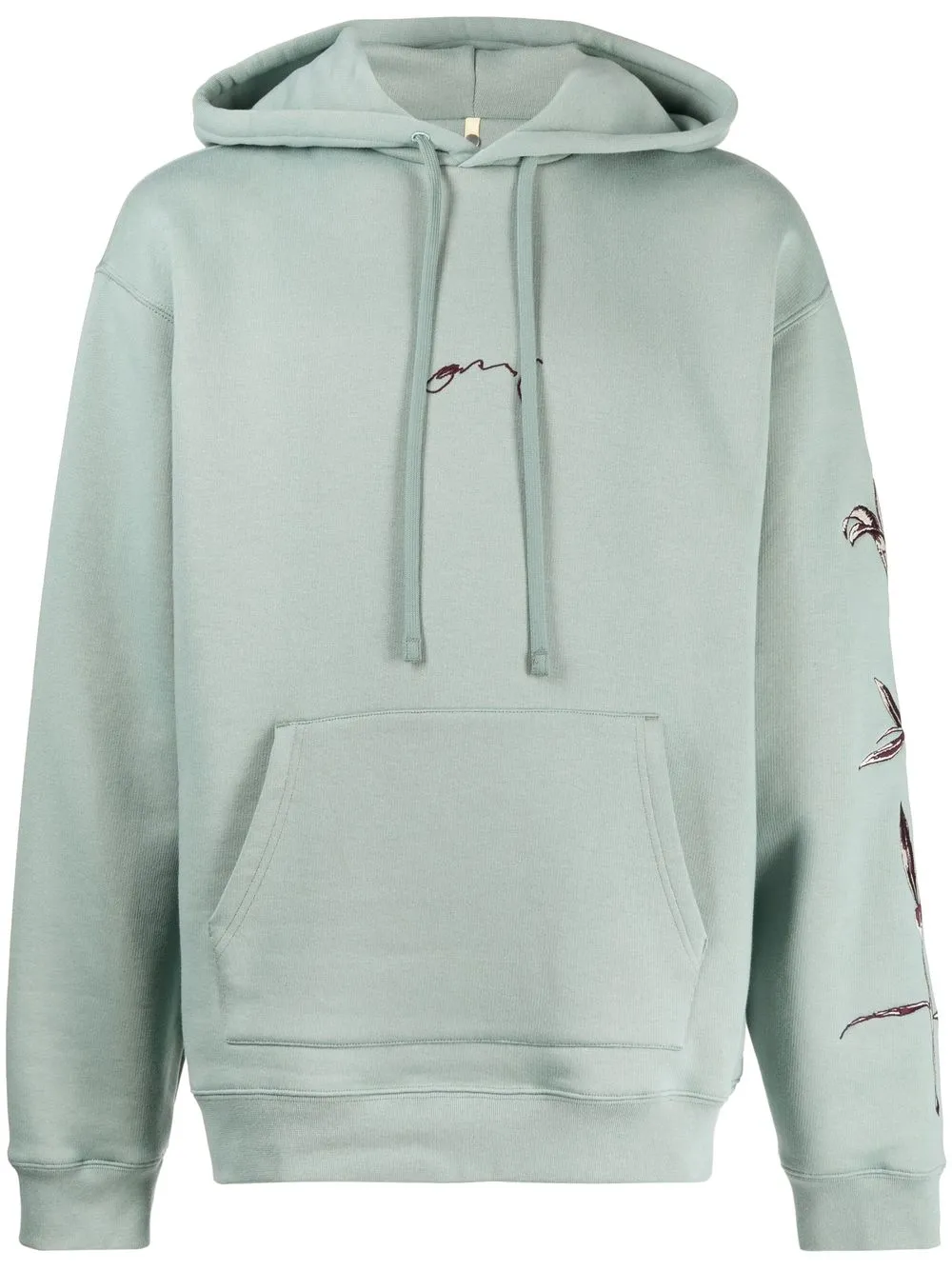 

OAMC hoodie con estampado floral - Verde
