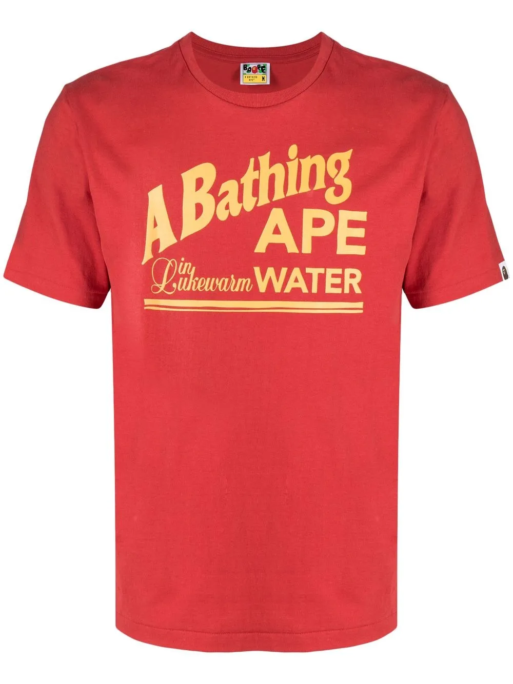 

A BATHING APE® playera con logo estampado - Rojo