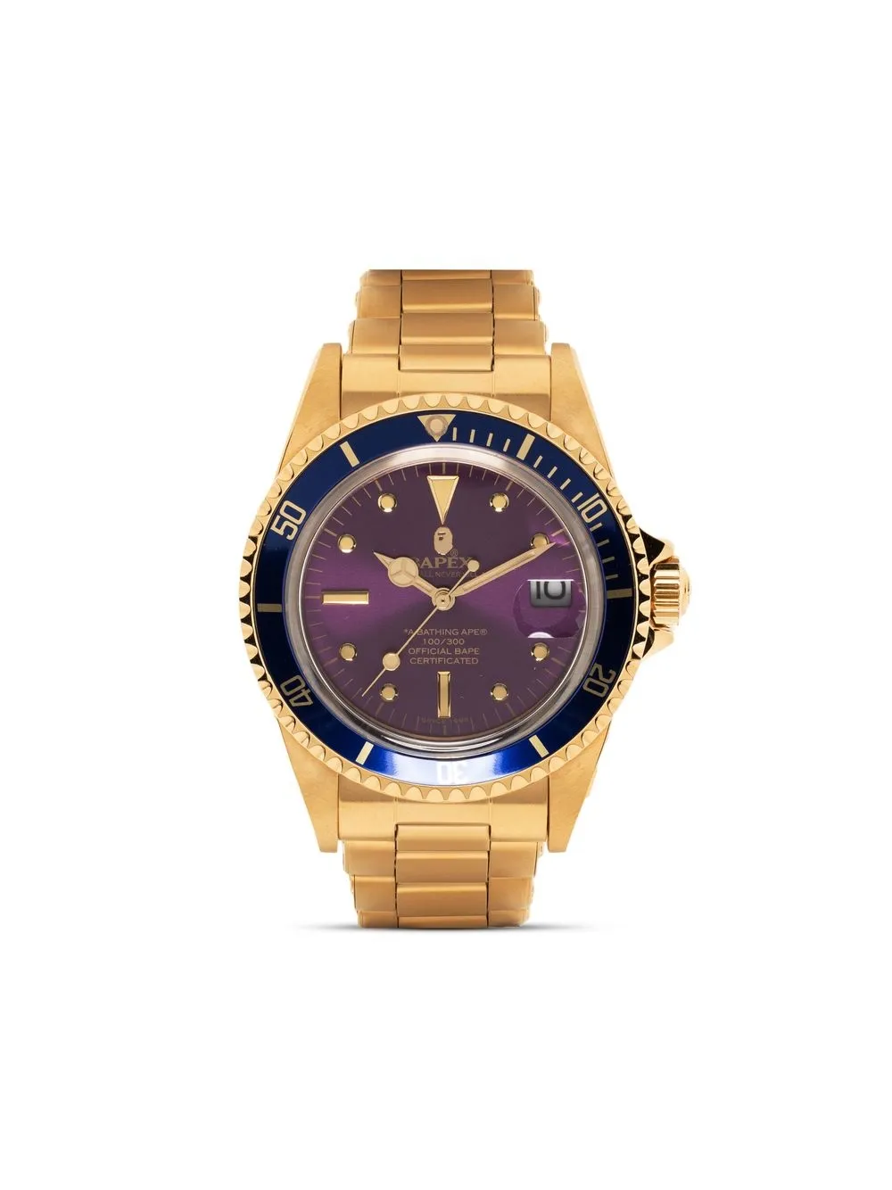 

A BATHING APE® reloj Type 1 BAPEX® de 40mm - Dorado