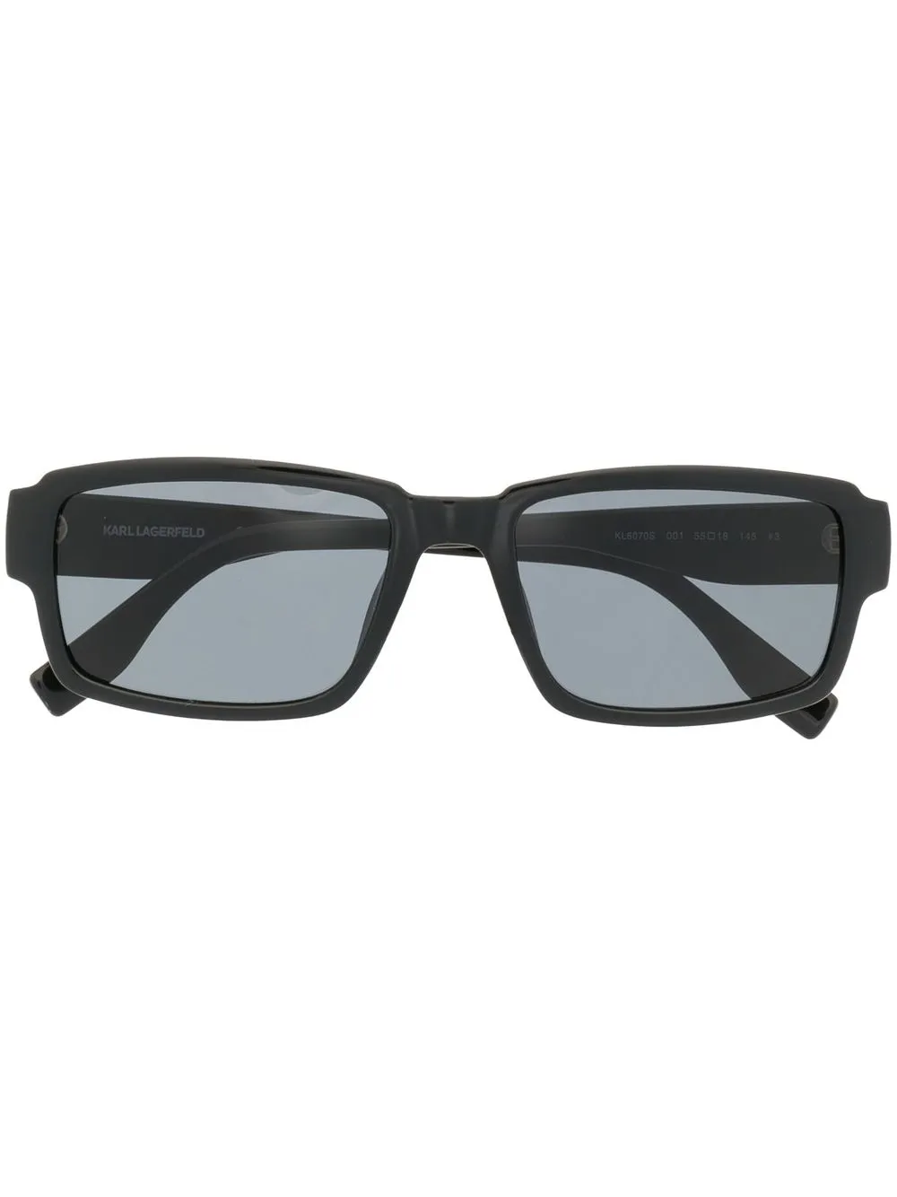 

Karl Lagerfeld lentes de sol con armazón cuadrada - Negro