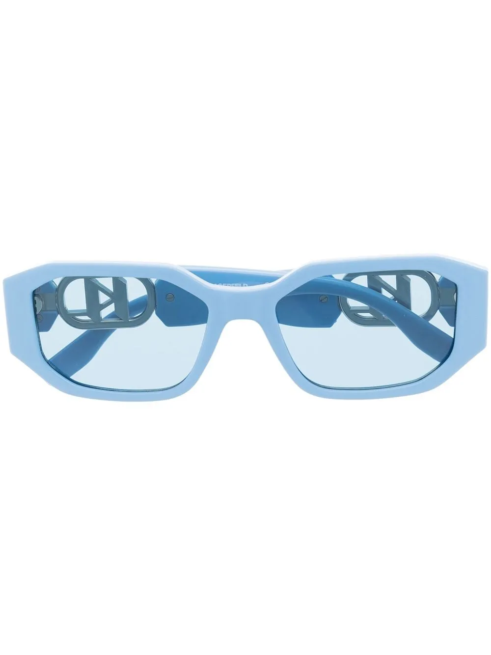 

Karl Lagerfeld lentes de sol con armazón cuadrada - Azul