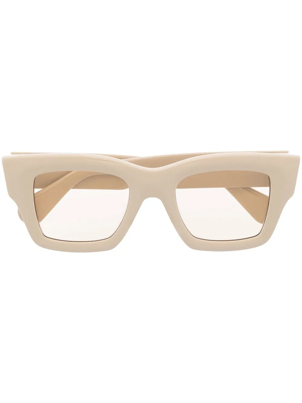 

Jacquemus logo-plaque square-frame glasses - Neutrals