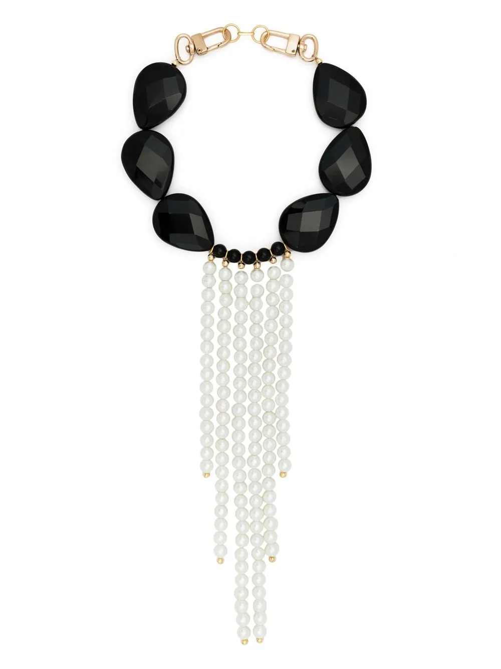 

Atu Body Couture faux-pearl drop necklace - Black