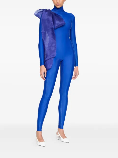 Atu Body Couture bow-detail long-sleeved jumpsuit