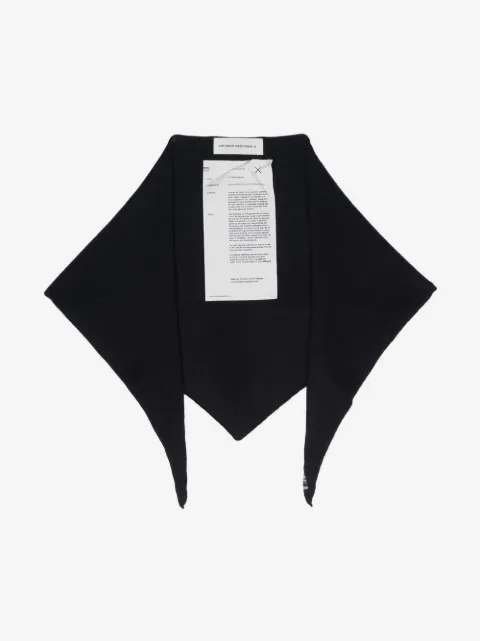 extreme cashmere knitted snood scarf