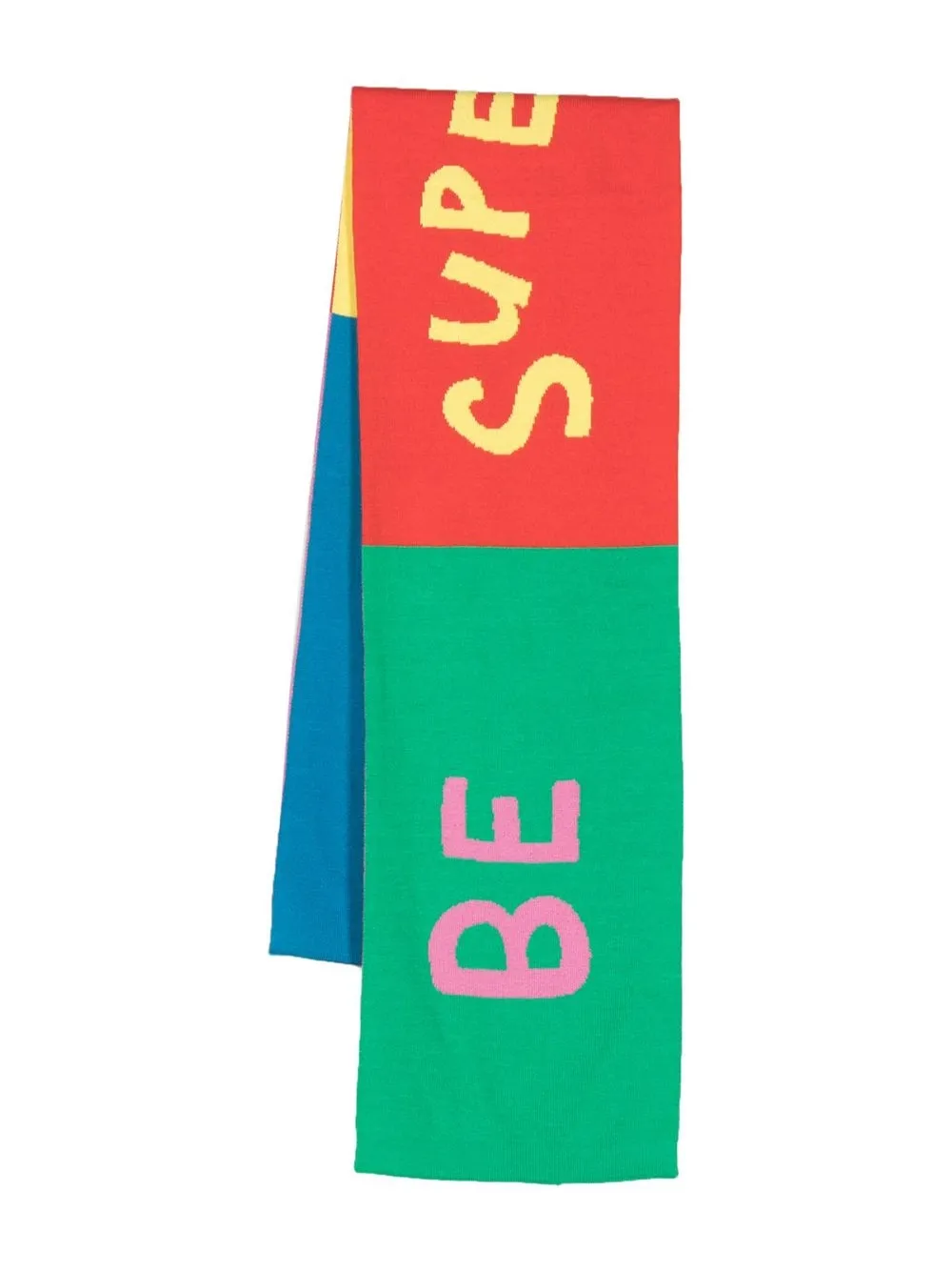 

Stella McCartney Kids bufanda con eslogan estampado - Rojo