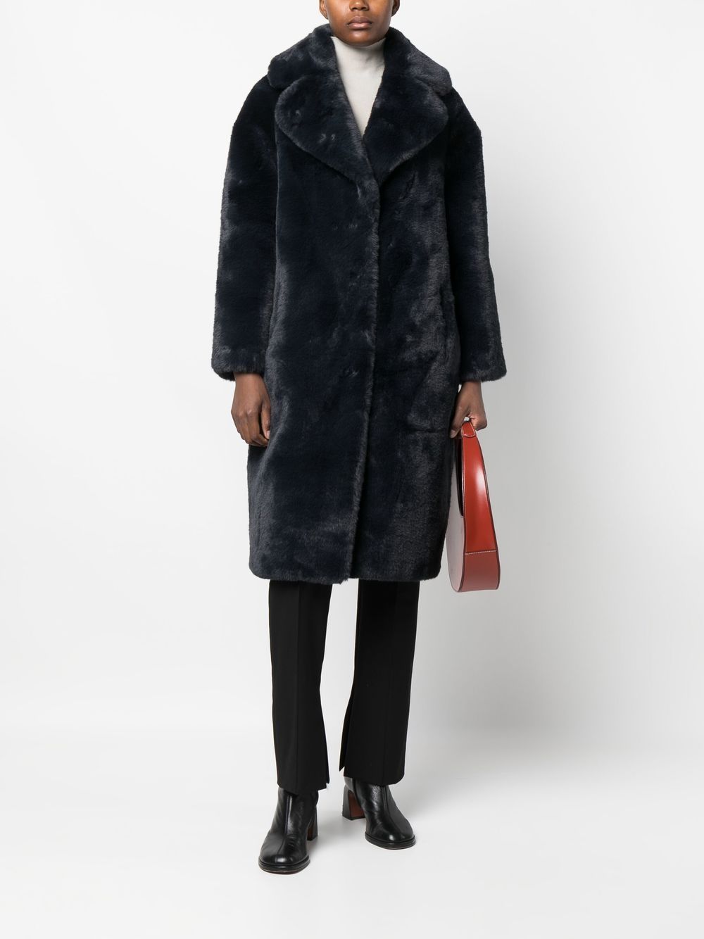 Jakke faux-fur button-up Coat - Farfetch