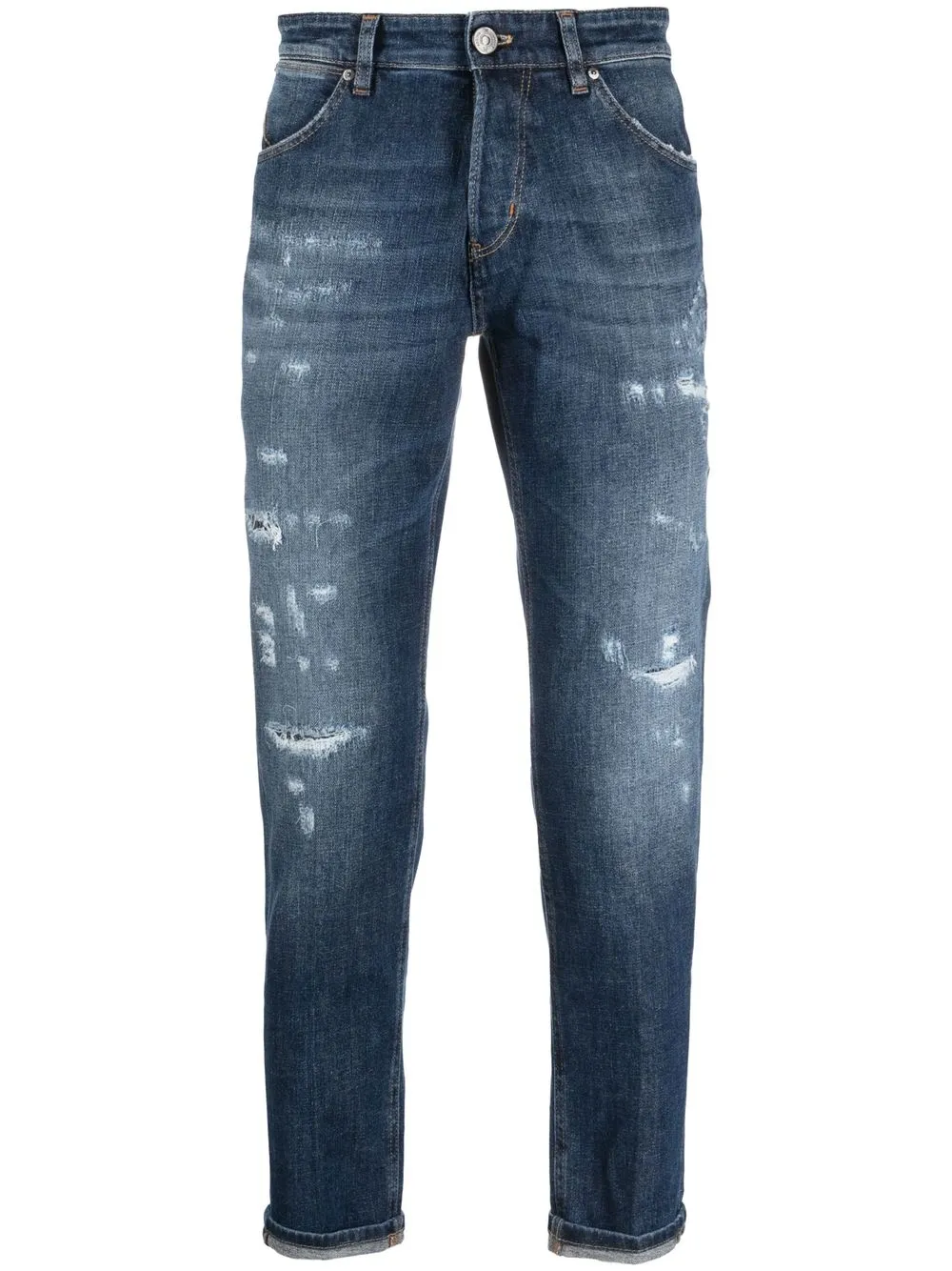 

PT Torino jeans con efecto envejecido - Azul