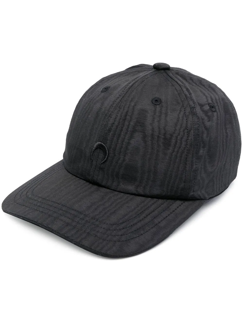 

Marine Serre gorra con logo bordado - Negro