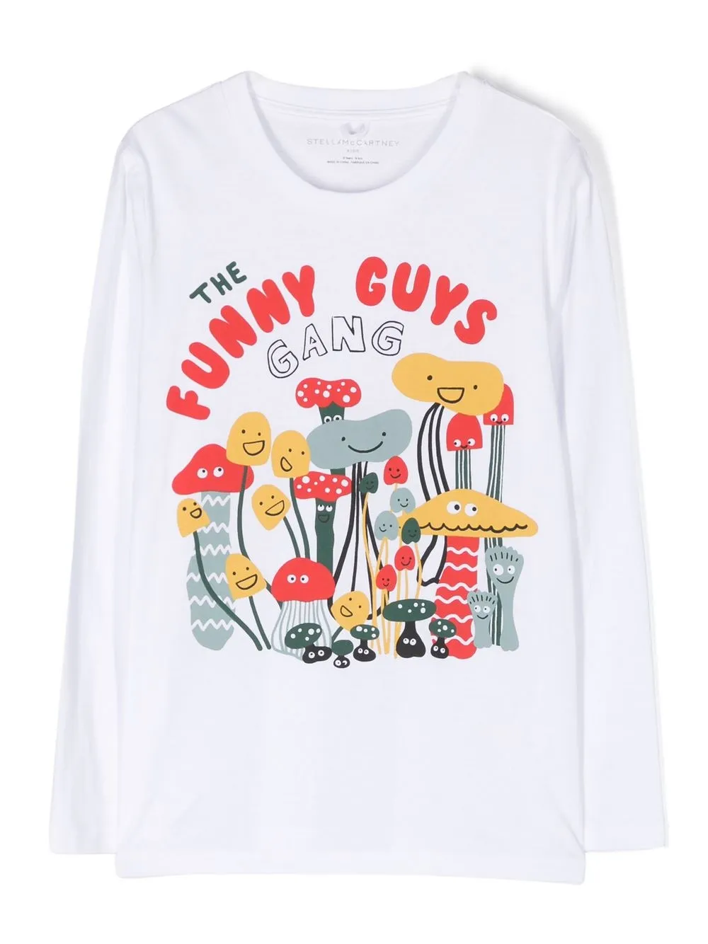 

Stella McCartney Kids playera manga larga con estampado gráfico - Blanco