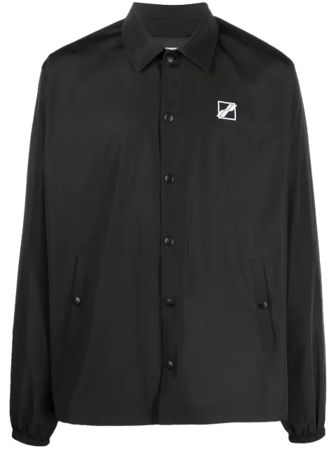 We11done 涂鸦风logo印花衬衫式夹克