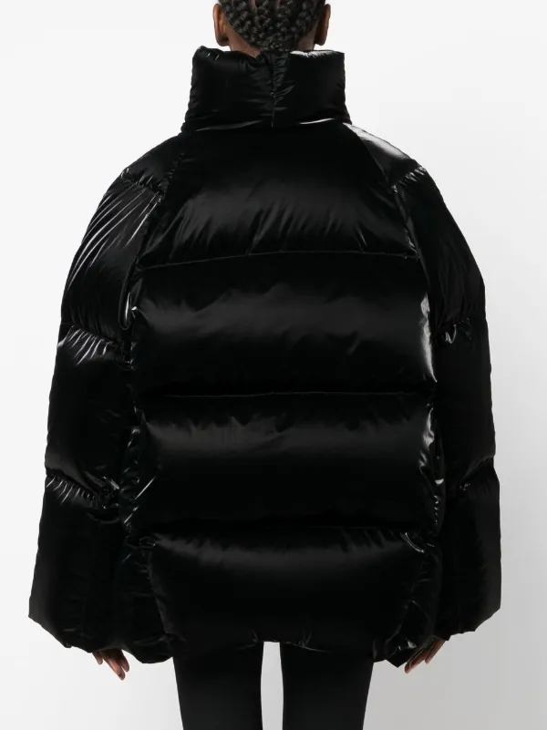 KHAITE Mott high shine Puffer Coat Black FARFETCH CA