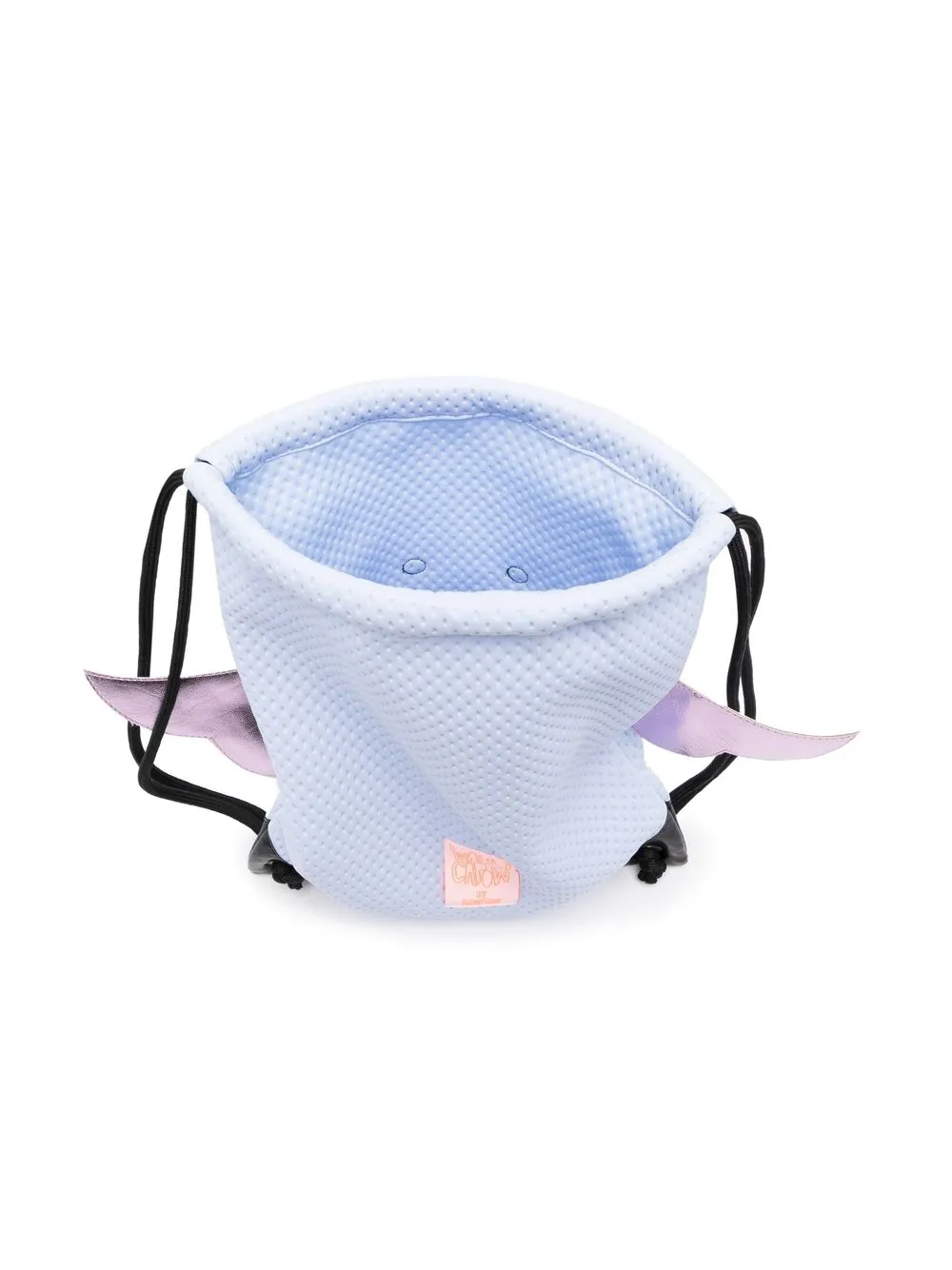 Wauw Capow By Bangbang Drawstring Bird Backpack In Blue