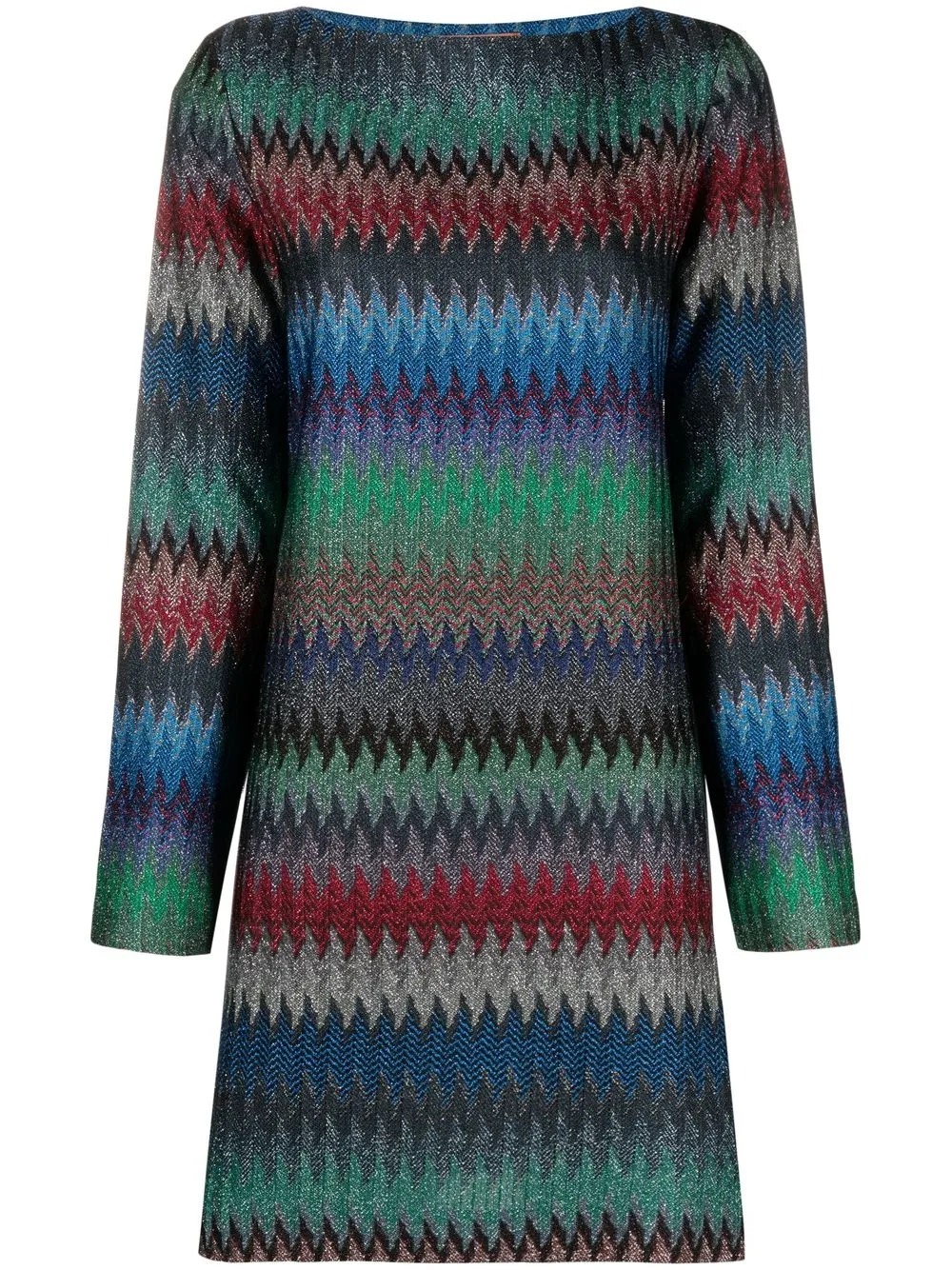 

Missoni vestido manga larga - Azul