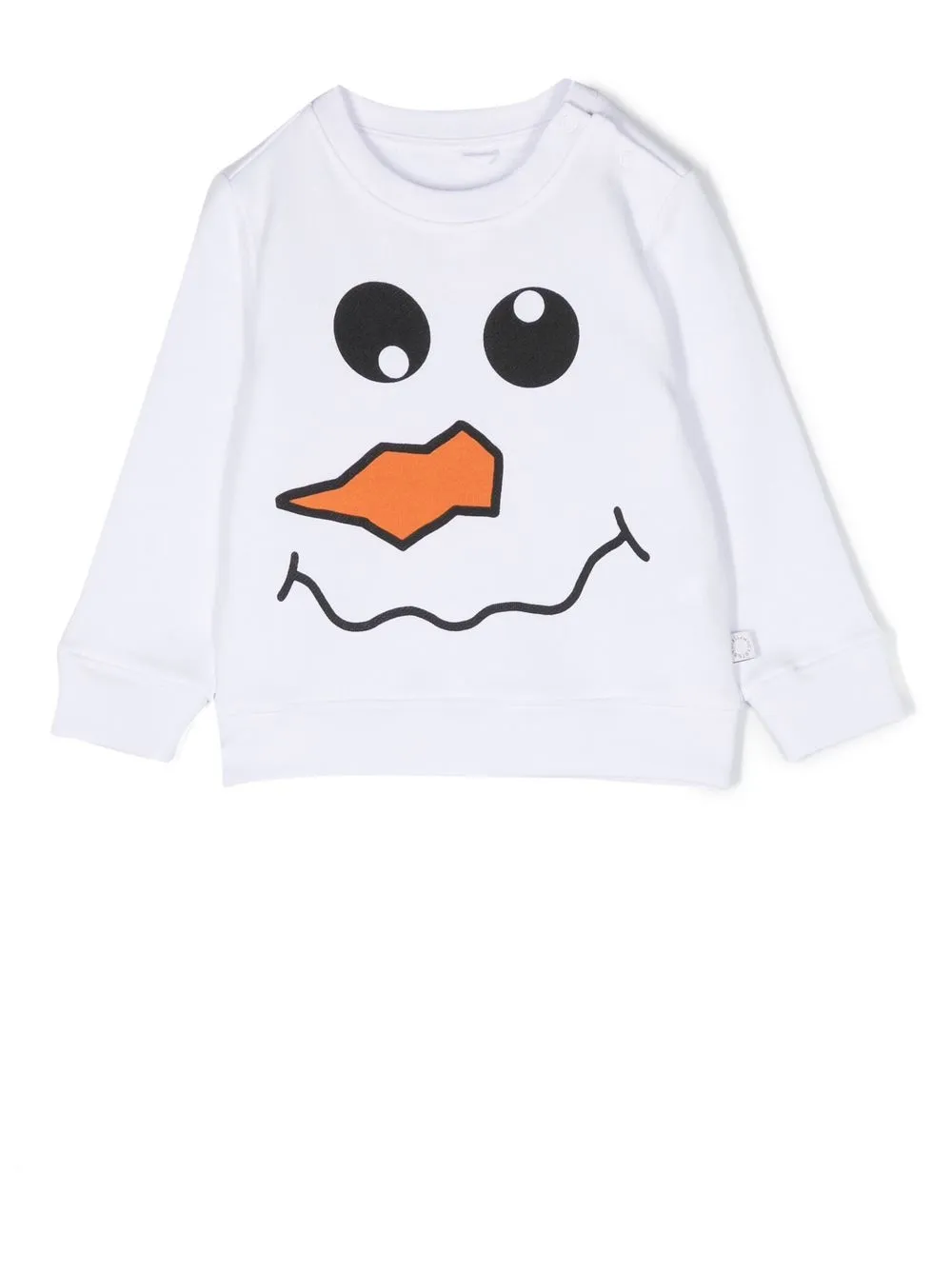 

Stella McCartney Kids playera con muñeco de nieve estampado - Blanco