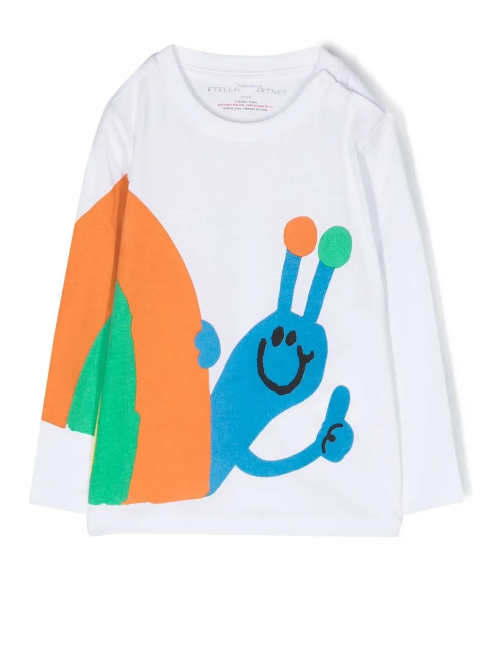 

Stella McCartney Kids playera Snail con estampado gráfico - Blanco