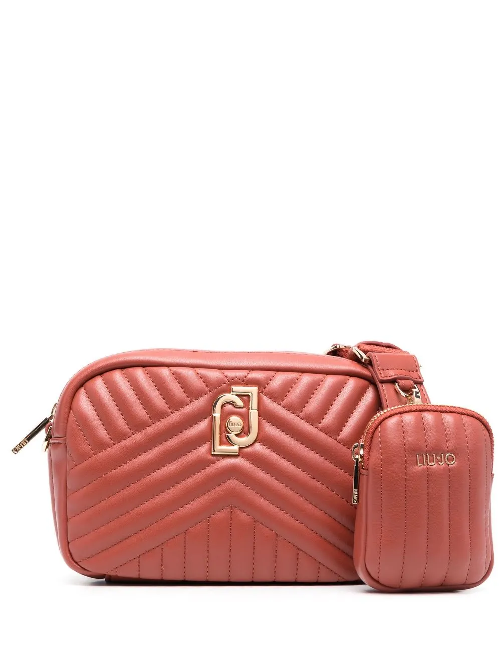 

LIU JO chevron-quilt crossbody bag - Red