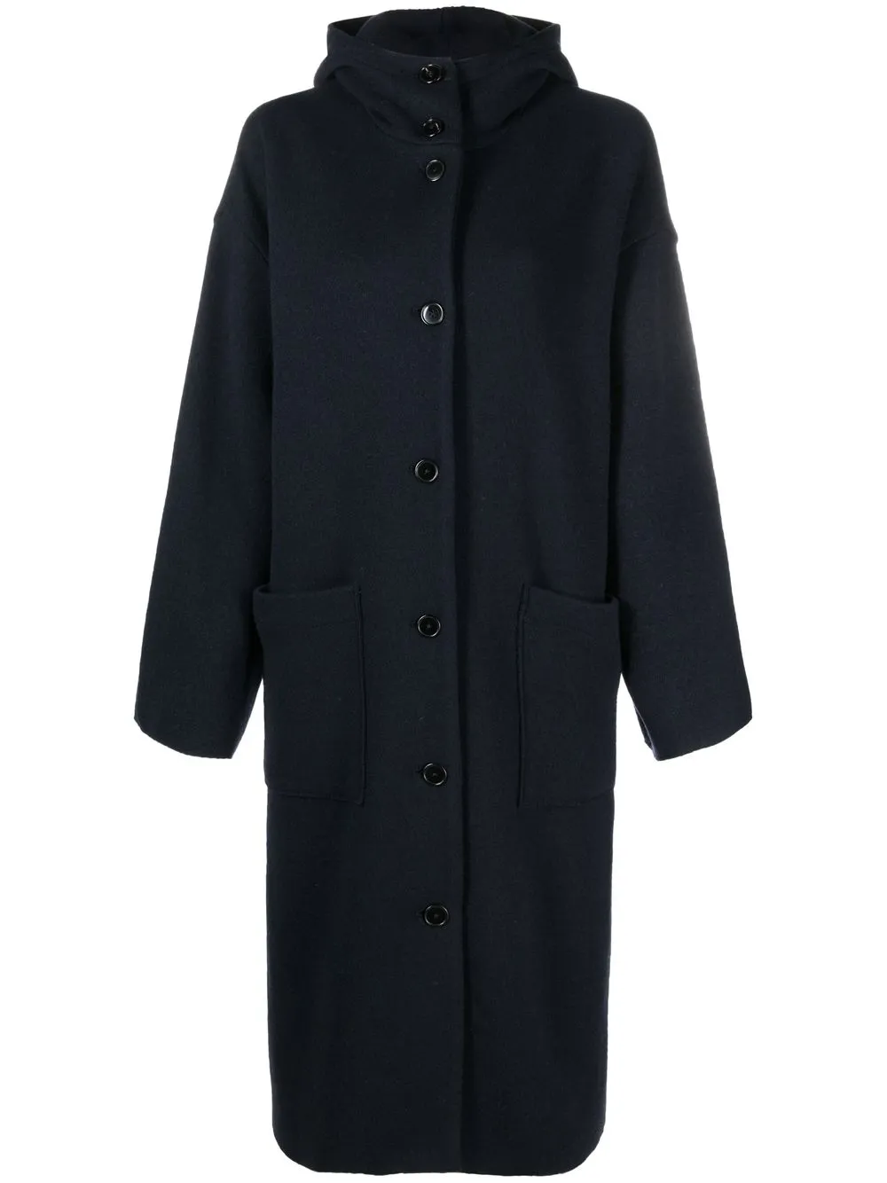 

Barena wool-blend hooded coat - Blue