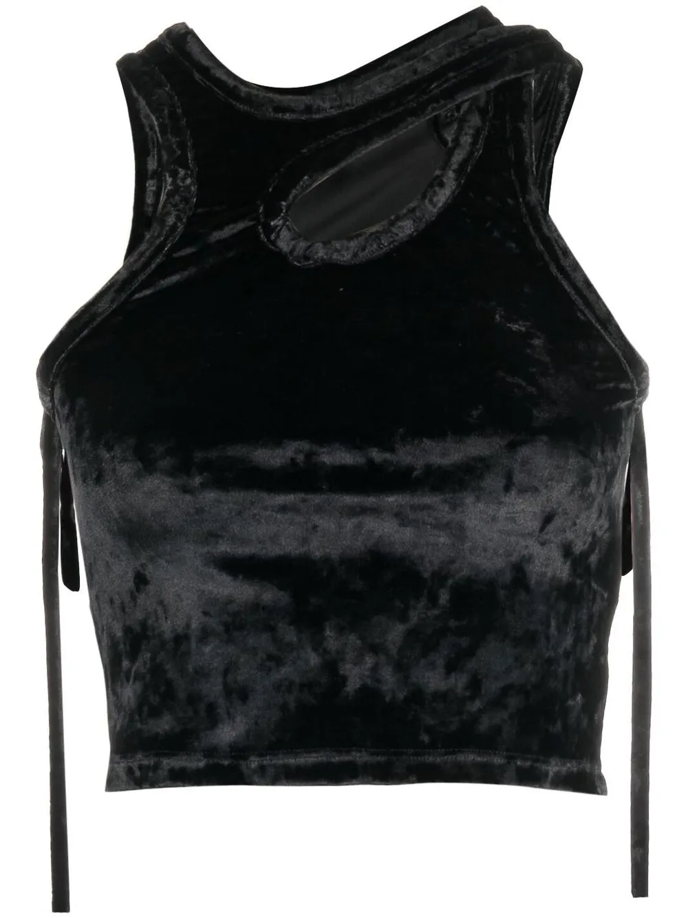 

Ottolinger cut-out velvet top - Black