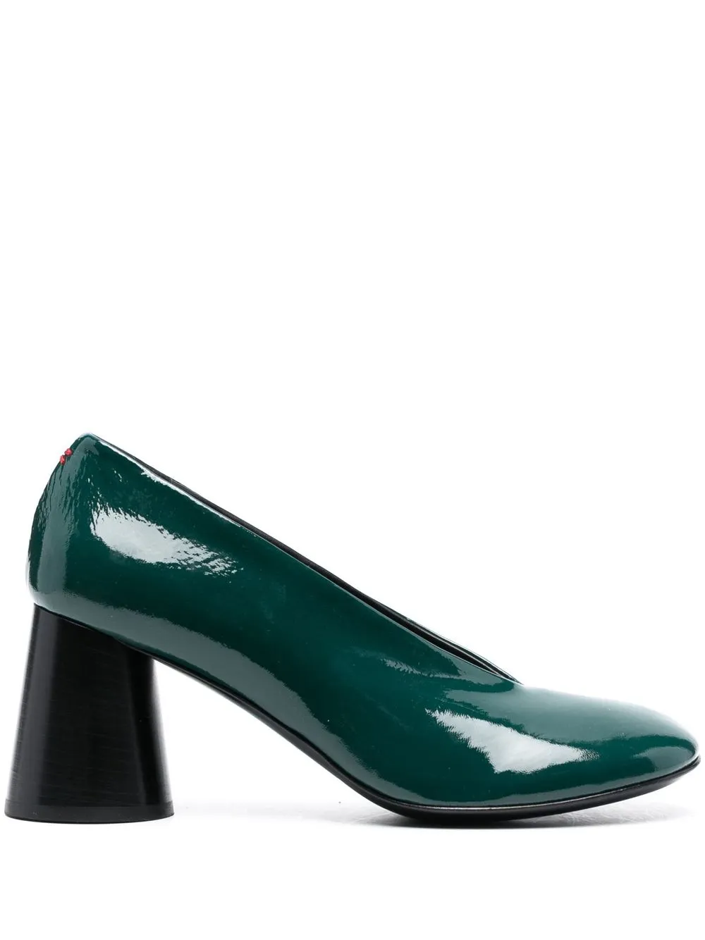 

Halmanera 75mm leather slip-on pumps - Green