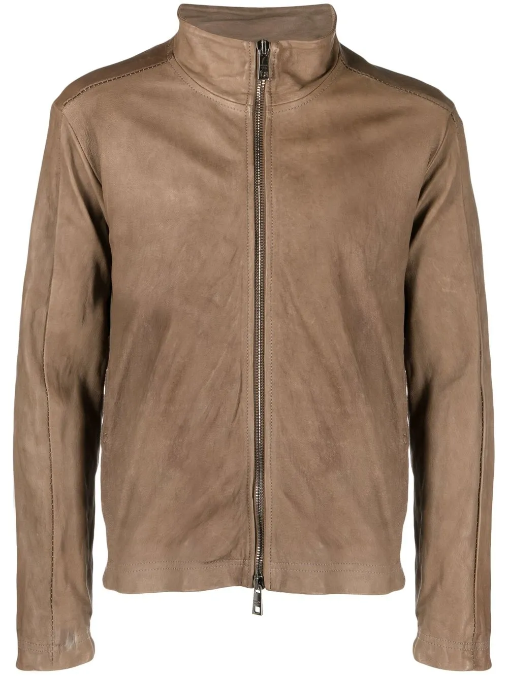 

Giorgio Brato Brush calf leather jacket - Brown