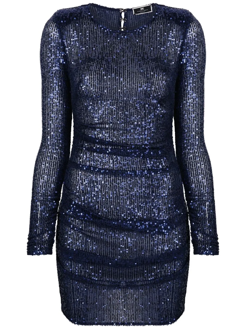 

Elisabetta Franchi ruched sequin mini dress - Blue