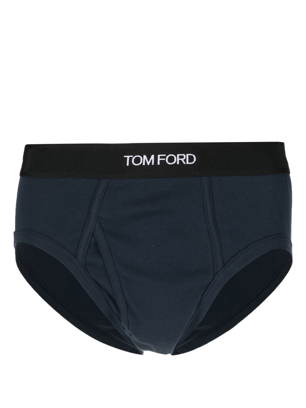 tom ford slip à taille logo - bleu