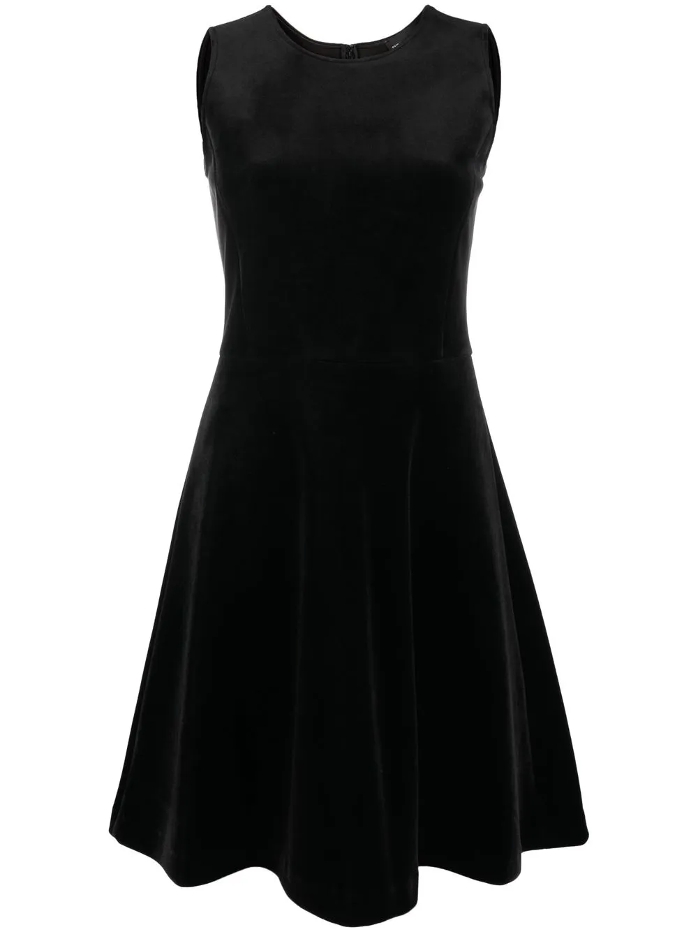 

Emporio Armani velvet-finish flared dress - Negro